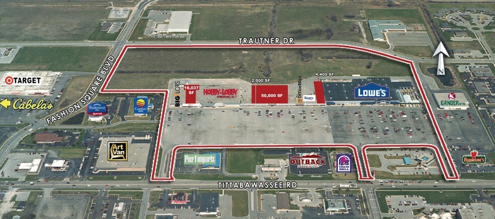 More Photos Of 2268-2580 Tittabawassee Rd, Saginaw General Retail For Lease