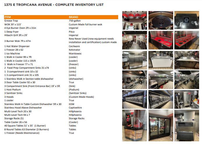 More Photos Of 1375 E Tropicana Ave, Las Vegas Restaurant For Lease