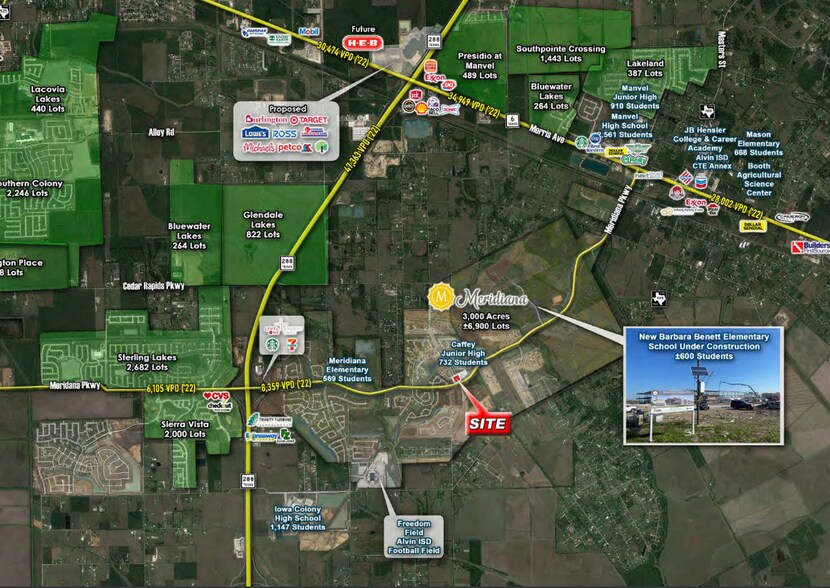 More Photos Of NEC of Meridian Pky @ Pursley Blvd, Manvel General Retail For Lease