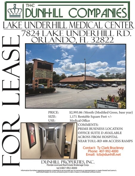 More Photos Of 7824 Lake Underhill Rd, Orlando Medical For Lease