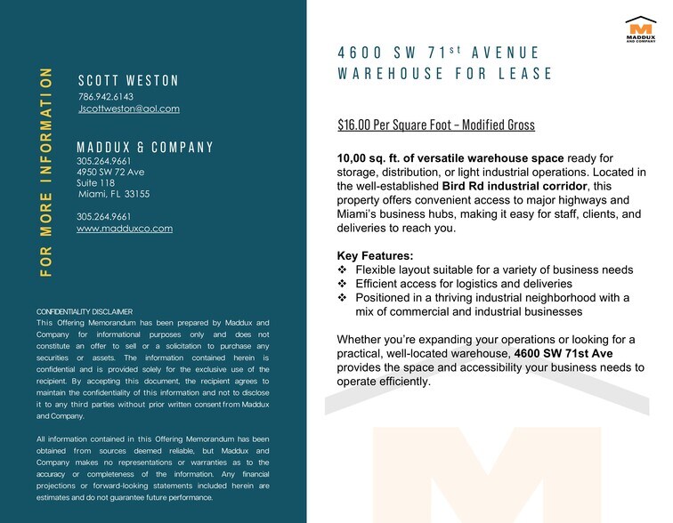 More Photos Of 4600-4618 SW 71st Ave, Miami Warehouse For Lease