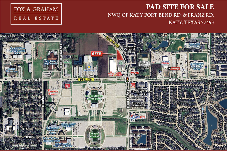 Primary Photo Of Katy Fort Bend Rd & Franz Rd, Katy Land For Sale