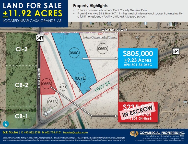 Primary Photo Of NEC of Hwy 84 and 347, Maricopa Land For Sale