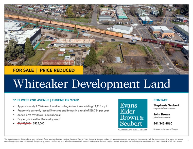 More Photos Of 1153 W 2nd Ave, Eugene Land For Sale