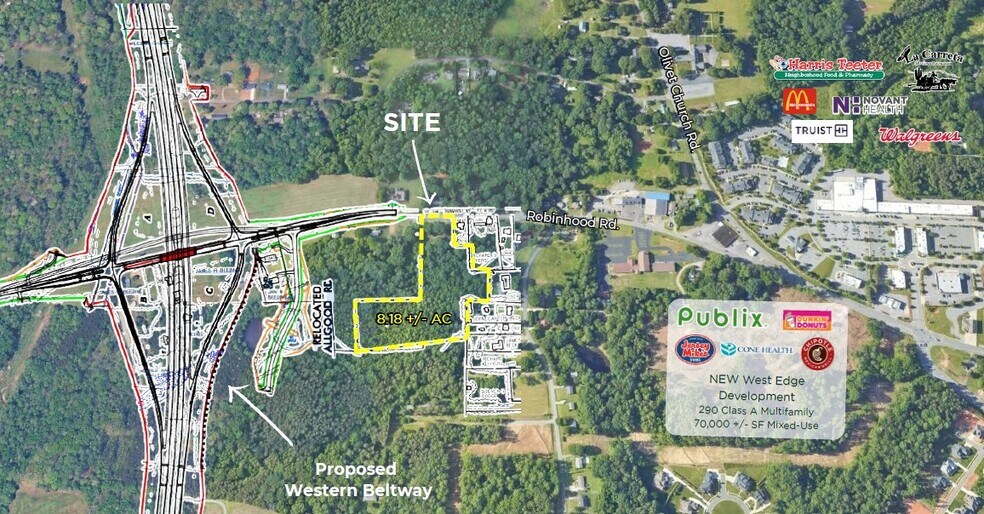 More Photos Of 5544 Robinhood Rd, Winston-Salem Land For Sale