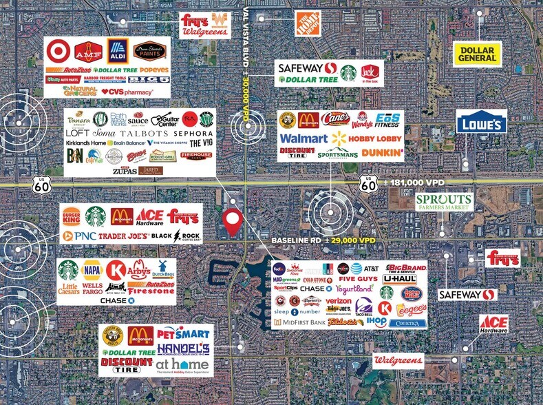 More Photos Of 3440 E Baseline Rd, Mesa General Retail For Lease