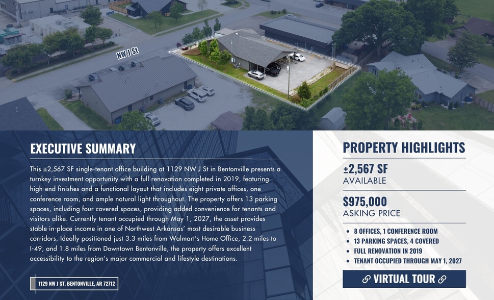 More Photos Of 1129 NW J St, Bentonville Office For Sale