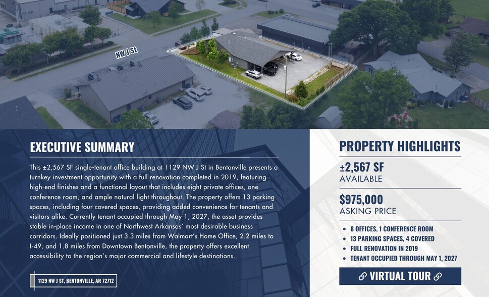 More Photos Of 1129 NW J St, Bentonville Office For Sale