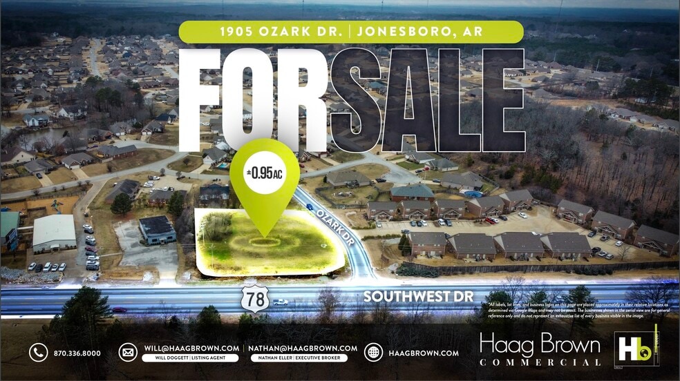 Primary Photo Of 1905 Ozark Dr, Jonesboro Land For Sale