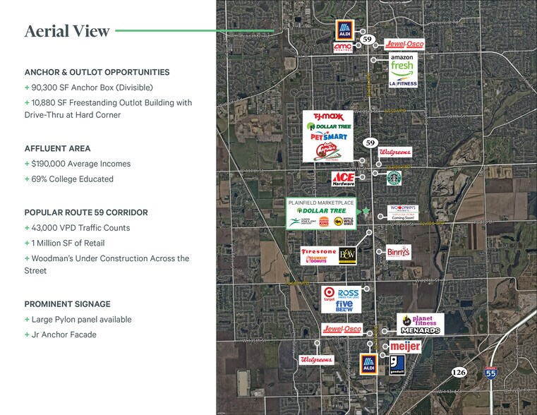 More Photos Of 11830-11840 S State Route 59, Plainfield Unknown For Lease