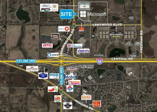 Primary Photo Of East Side of Barrington Rd, North Of Lakewood Blvd, Hoffman Estates Land For Sale