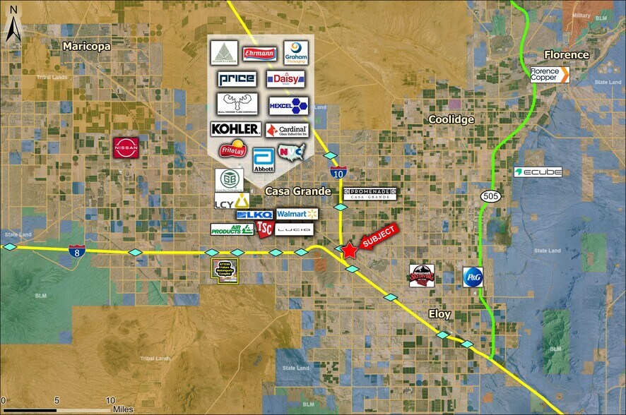 More Photos Of NEC I-10 and Highway 84, Casa Grande Land For Sale