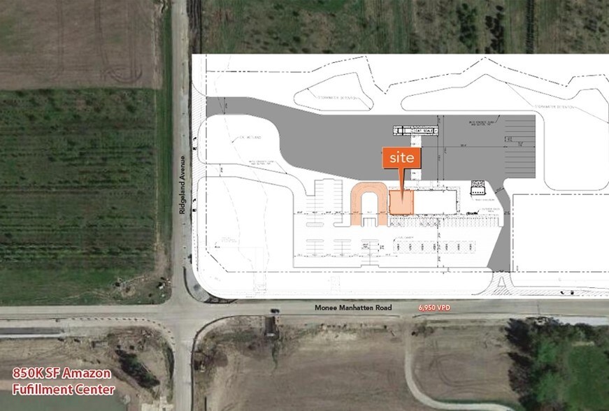 Primary Photo Of 25451 W W Monee Manhattan Rd, Monee Service Station For Lease