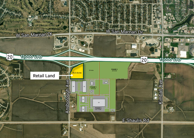 Primary Photo Of SE Intersection of Highway 20 & Ansborough Ave hwy, Waterloo Land For Sale