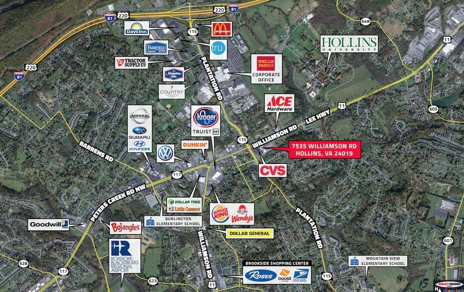 More Photos Of 7535 Williamson Rd, Roanoke Restaurant For Lease