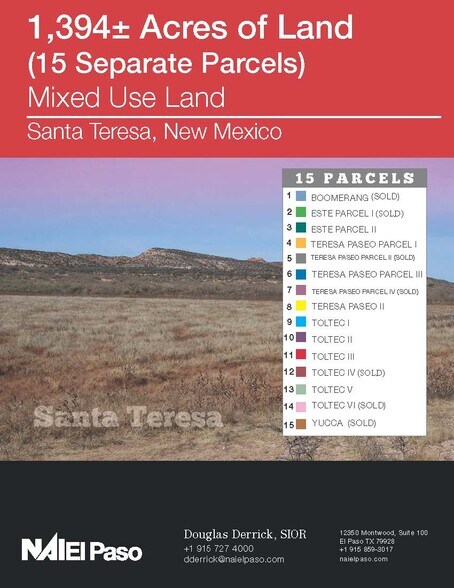 Primary Photo Of Pete Dominici Hwy & McNutt Rd, Santa Teresa Land For Sale