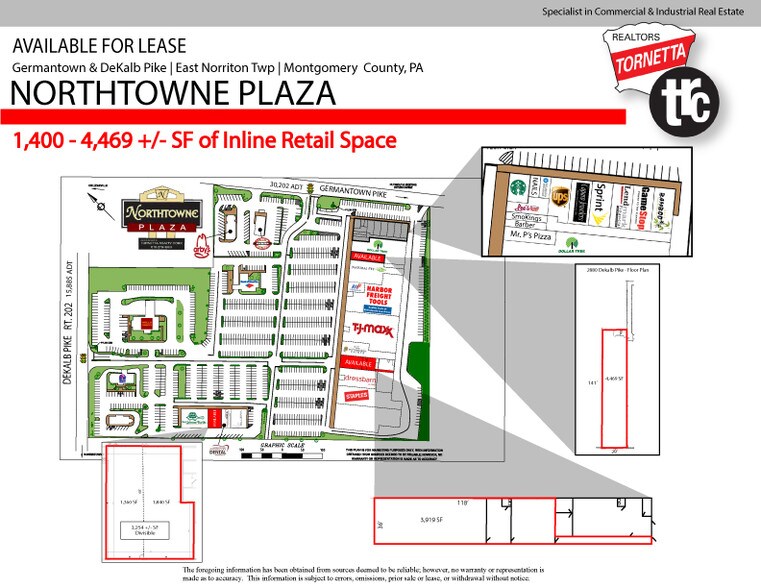 More Photos Of 2826-2896 DeKalb Pike, Norristown Storefront For Lease