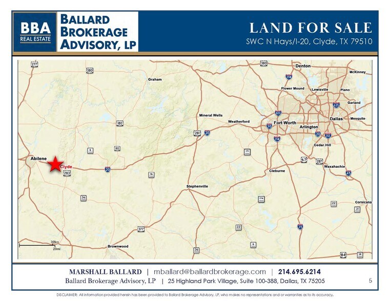 More Photos Of SWC N Hays, Clyde Land For Sale
