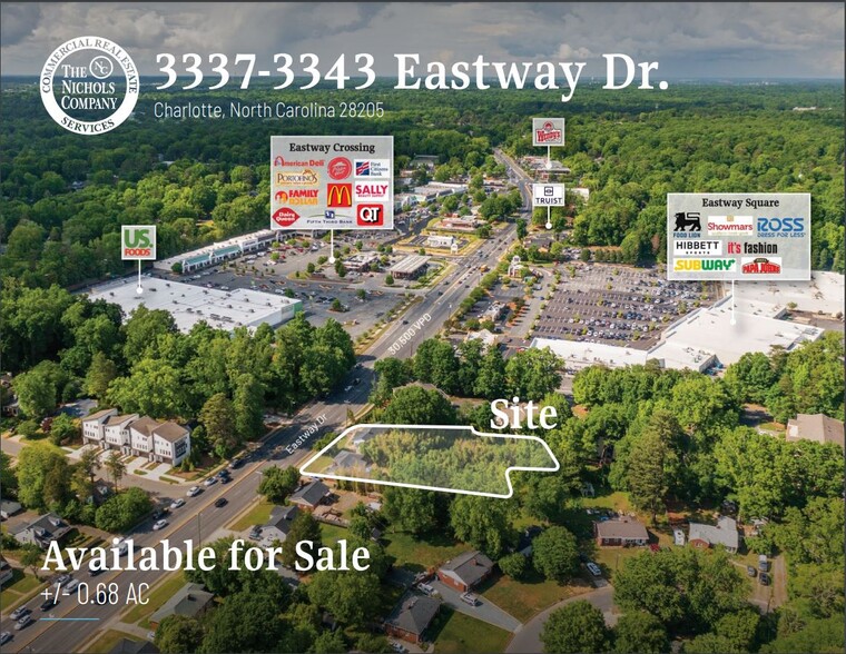 Primary Photo Of 3337 Eastway Dr, Charlotte Land For Sale