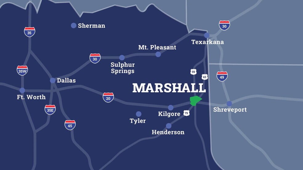 Primary Photo Of Hwy 31 @ I 20, Marshall Land For Sale