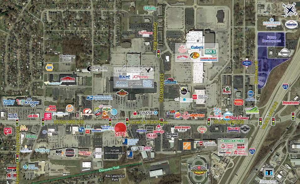 More Photos Of 756 E Lewis and Clark Pky, Clarksville Land For Sale