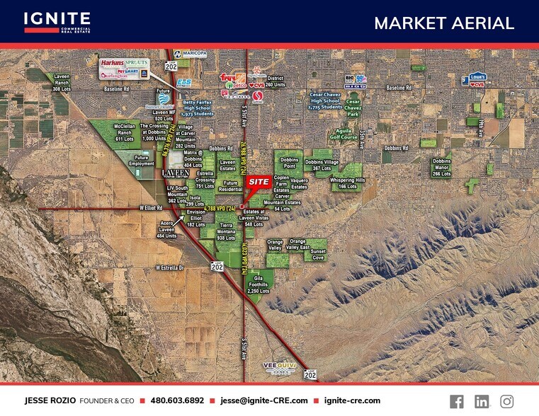 More Photos Of NWC of 51st Ave & Elliott Rd, Laveen Land For Lease