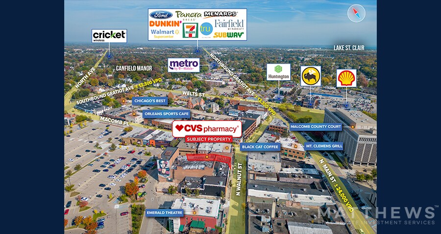 More Photos Of 35 N Walnut St, Mount Clemens Drugstore For Lease