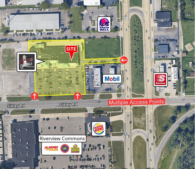 More Photos Of 13620-13720 Sibley Rd, Riverview General Retail For Lease