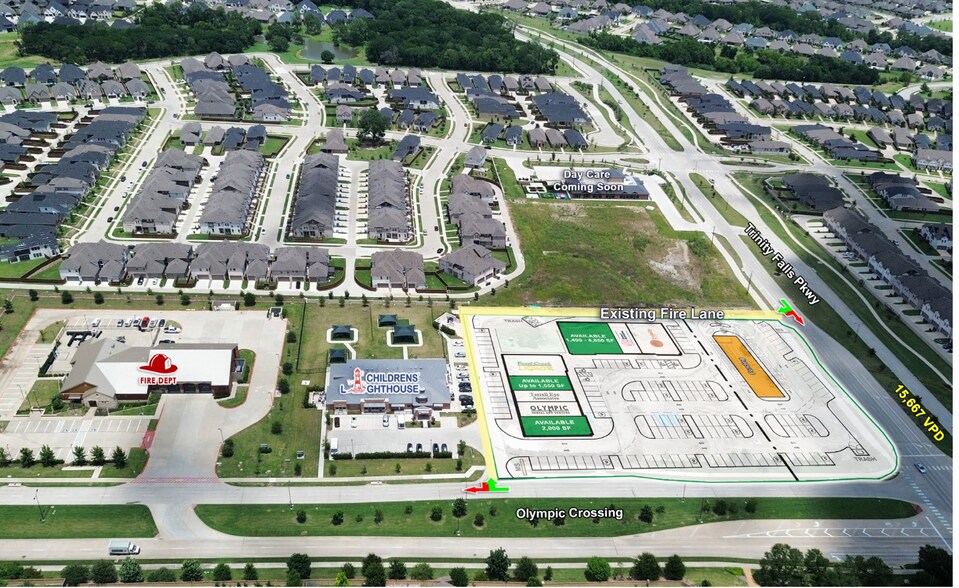 More Photos Of NWQ of Trinity Falls Pkwy & Olympic Crossing, McKinney Freestanding For Lease