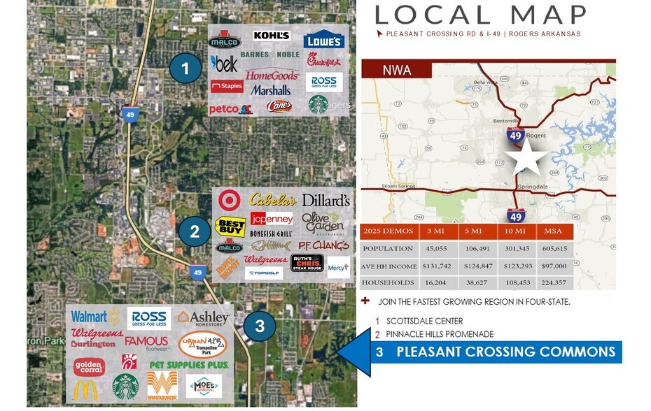 More Photos Of Pleasant Crossing Blvd. @ Dixieland, Rogers Storefront Retail Office For Lease