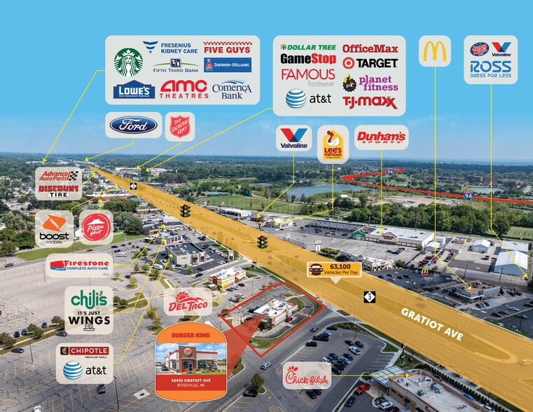 More Photos Of 32435 Gratiot Ave, Roseville Fast Food For Sale