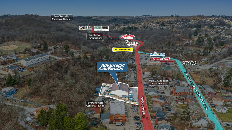 More Photos Of 1445 Babcock Blvd, Pittsburgh Freestanding For Sale