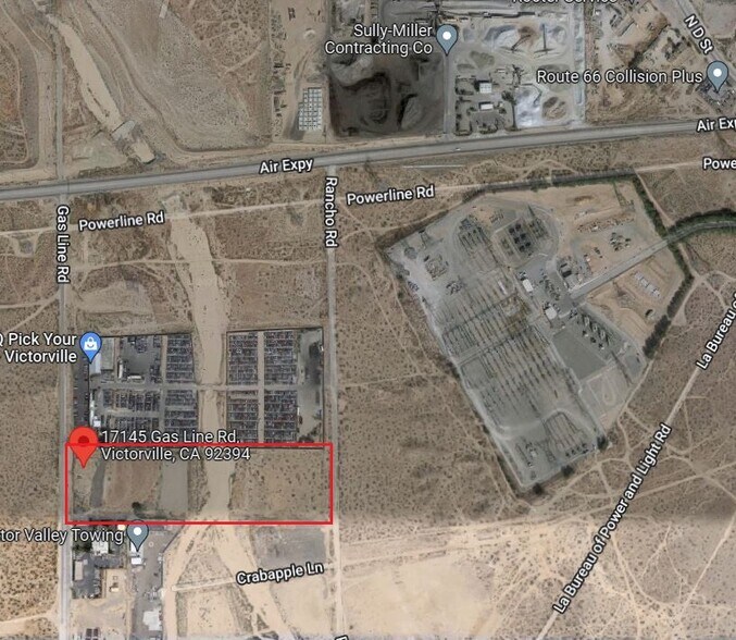More Photos Of 17145 Gasline Rd, Victorville Land For Lease