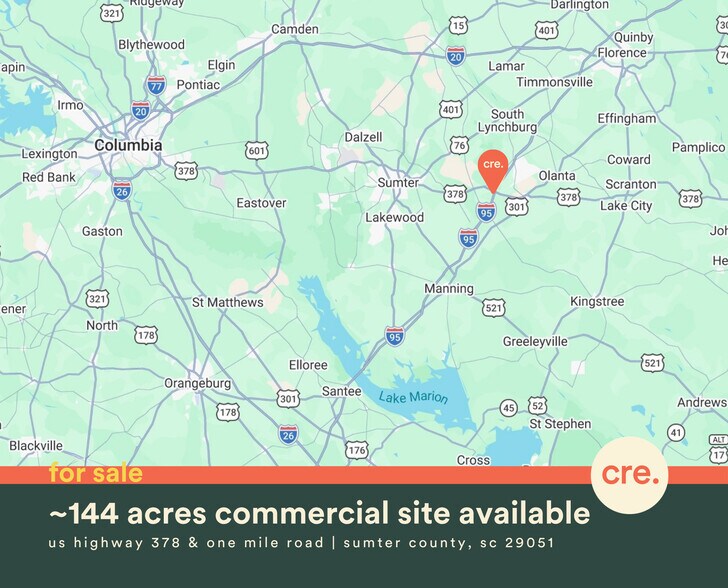 More Photos Of Frontage Rd @ US-378, Sumter Land For Sale
