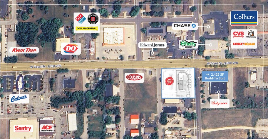 Primary Photo Of 2011 W Court St, Janesville Restaurant For Lease