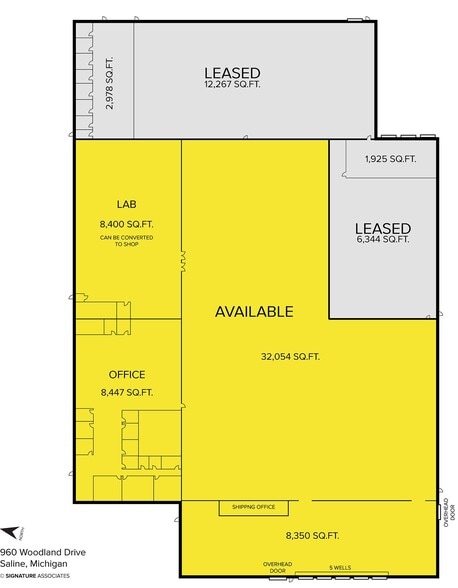 More Photos Of 960 Woodland Dr, Saline Manufacturing For Lease