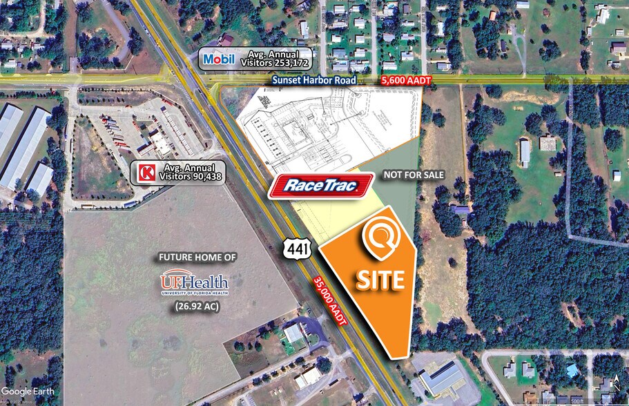 Primary Photo Of SEC US Highway 441 and SE Sunset Harbor Summer rd, Summerfield Land For Sale