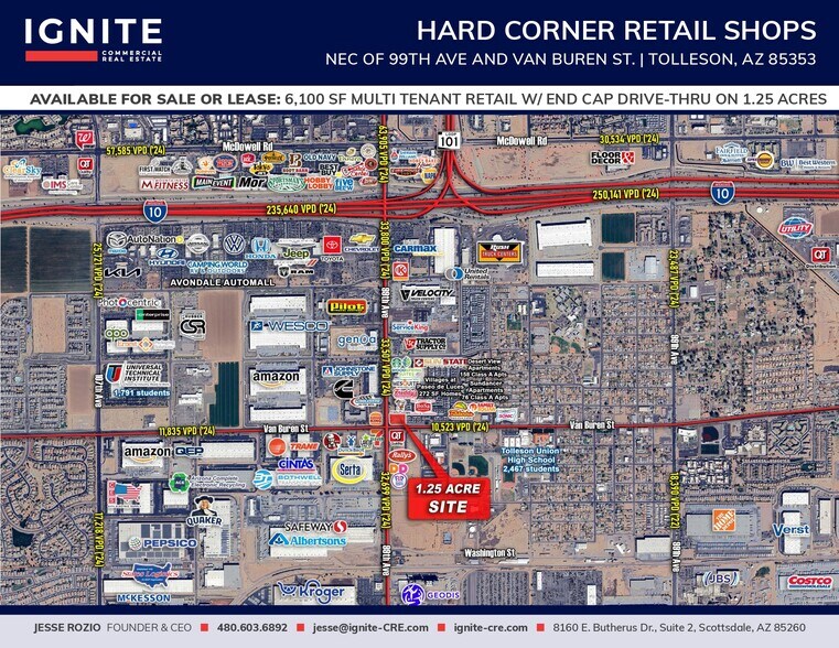 Primary Photo Of Hard Corner Pad Available, Tolleson Land For Lease