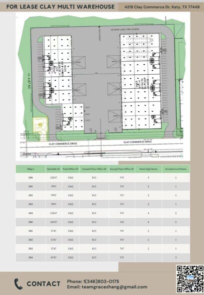 More Photos Of 4219 Clay Commerce Dr, Katy Warehouse For Lease