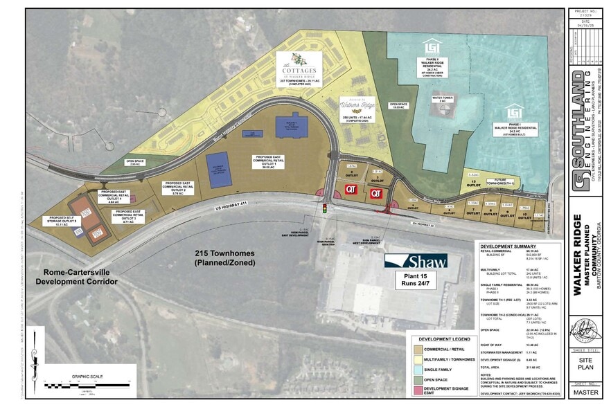 More Photos Of Intersection of 411 & Burnt Hickory Connector, Cartersville Land For Sale