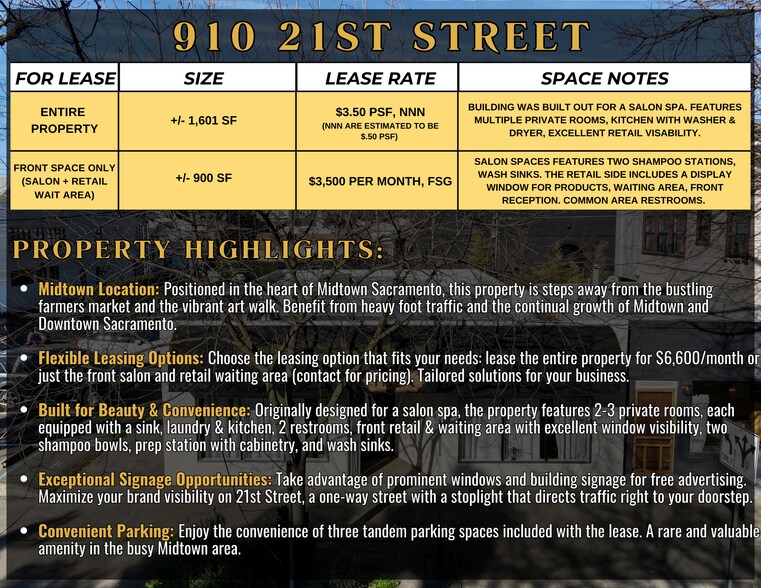 More Photos Of 910 21st St, Sacramento Storefront For Lease