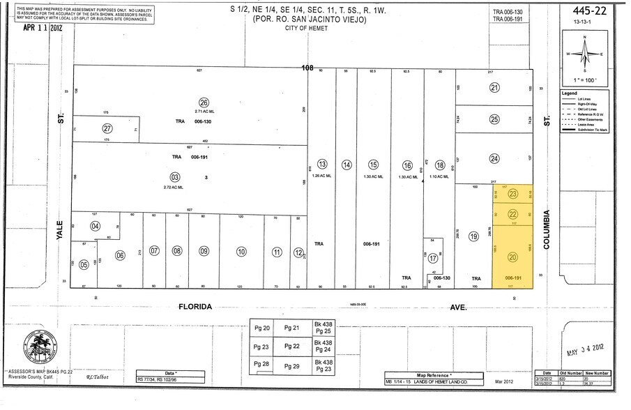 More Photos Of E Florida & Columbia St, Hemet Land For Sale