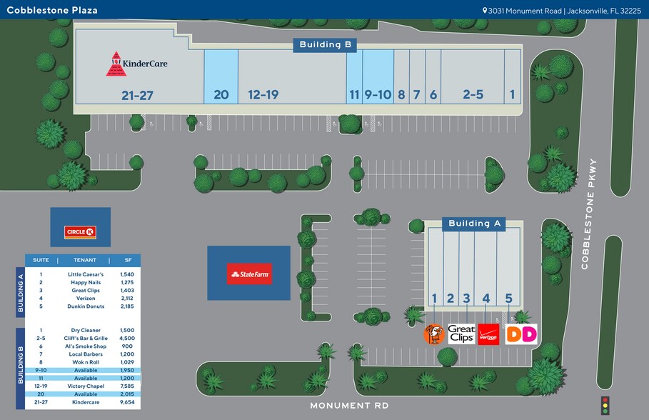 More Photos Of 3031 Monument Rd, Jacksonville General Retail For Lease