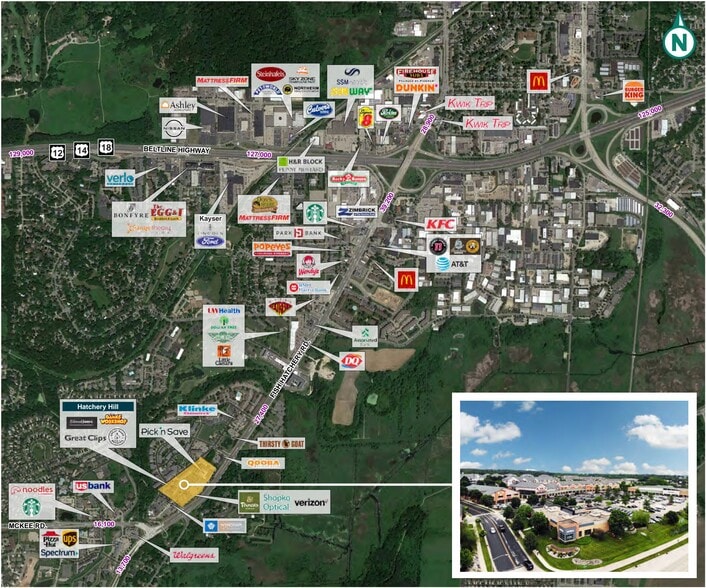 More Photos Of 2990-3000 Cahill Main, Madison General Retail For Lease