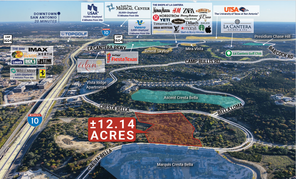 Primary Photo Of Cresta Bella & IH-10, San Antonio Land For Sale