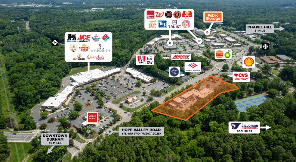 More Photos Of 4810 Hope Valley Rd, Durham Storefront For Lease