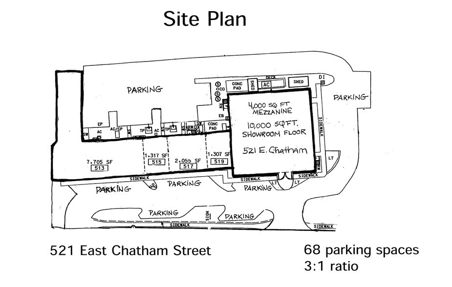 More Photos Of 515E E Chatham St, Cary Showroom For Lease