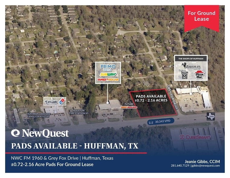 Primary Photo Of FM 1960 Rd @ Grey Fox Drive, Huffman Land For Lease