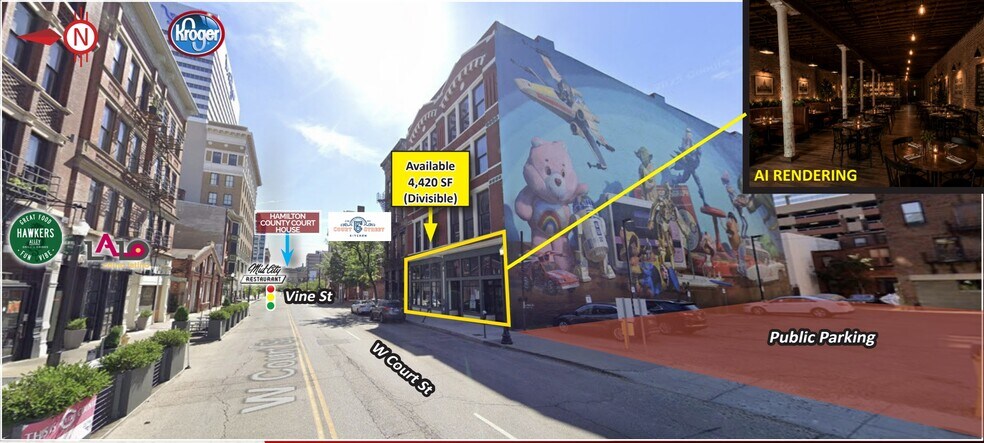 More Photos Of 23 W Court St, Cincinnati Storefront Retail Office For Lease