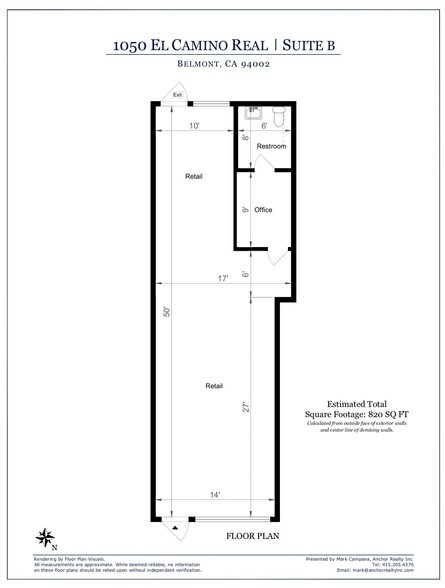 More Photos Of 1000-1050 El Camino Real, Belmont General Retail For Lease